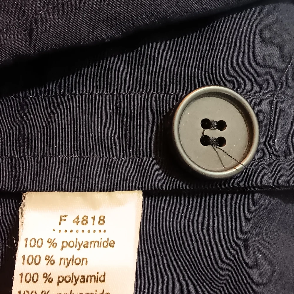 Lacoste Mens L/XL 56/6 Jacket Navy Blue Nylon Zippered Preppy